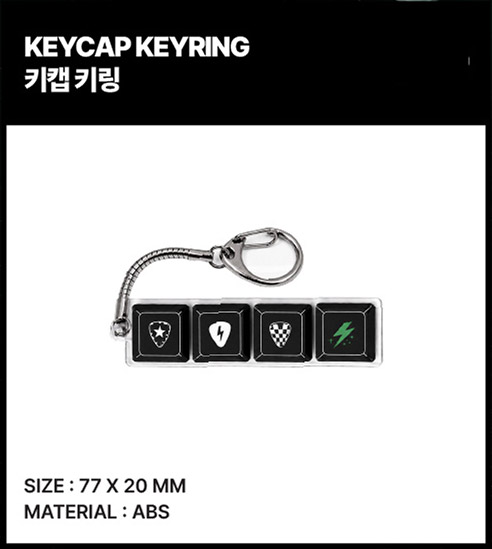 KIM JAE JOONG THE WAVE in Seoul Goods - KEYCAP KEYRING kpoptown.com